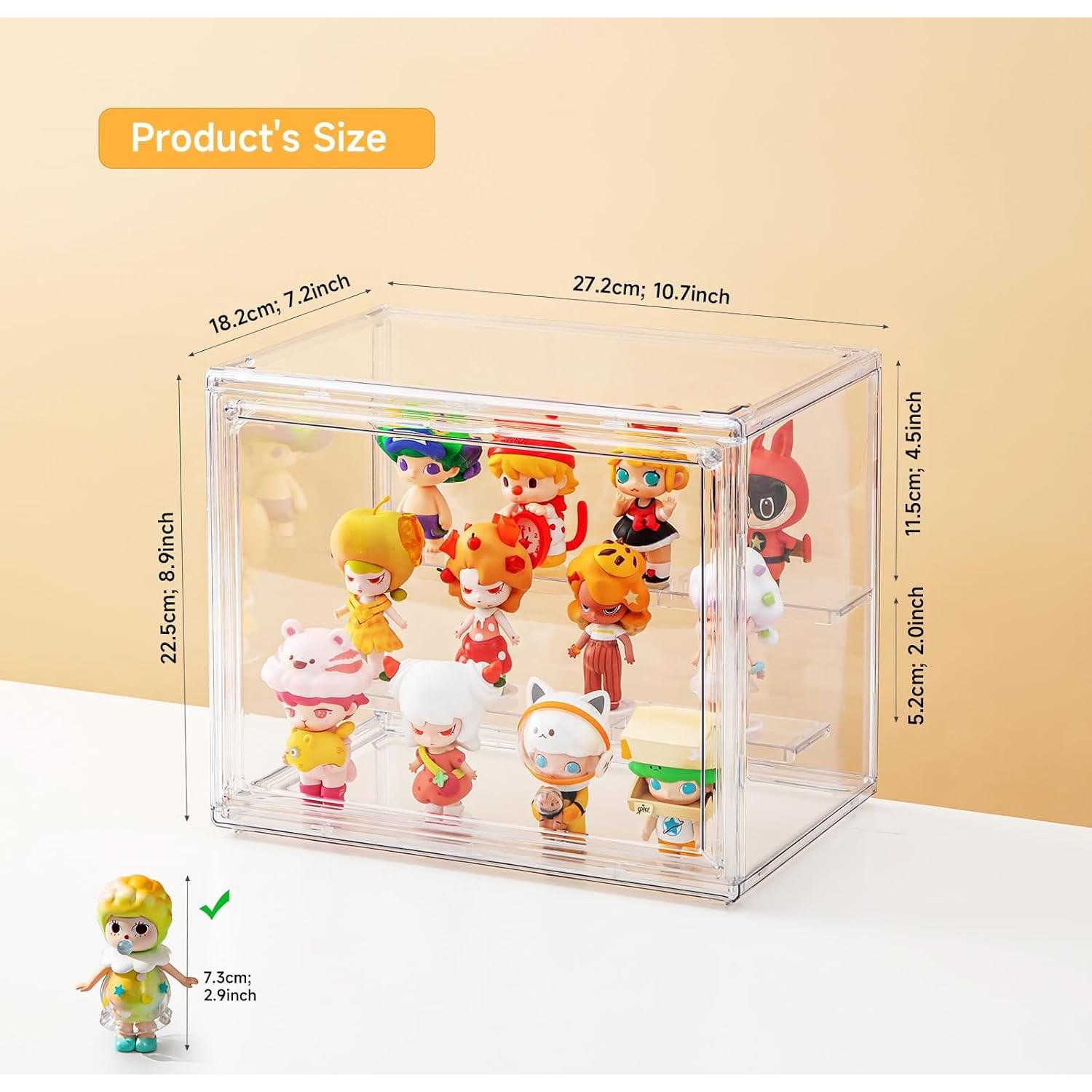 Caja de Exhibición Acrílica Cocheetah Pequeña 1 Nivel 27.2x18.2cm