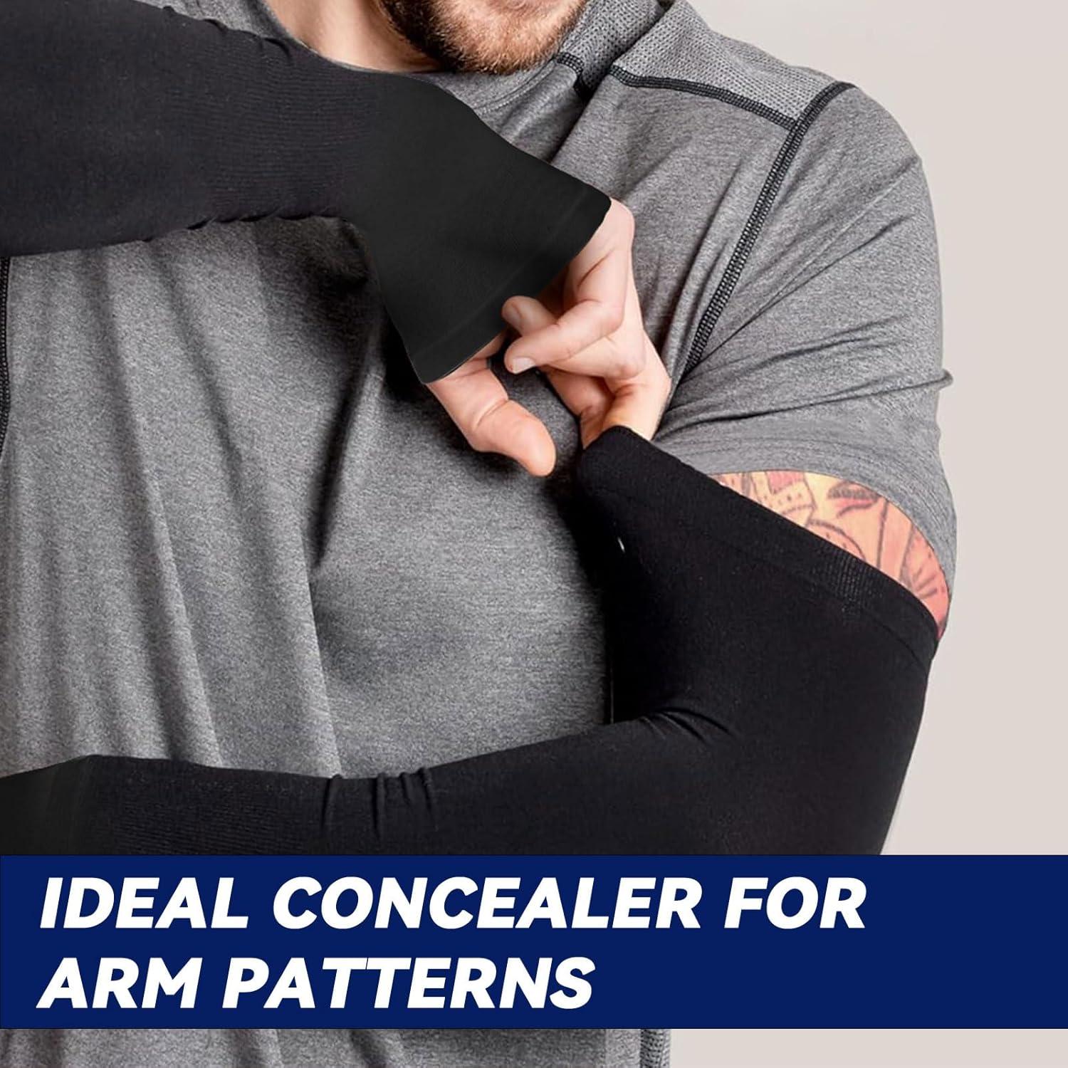 Mangas UV Kinwor para brazos unisex - 2 pares beige, UPF 50+