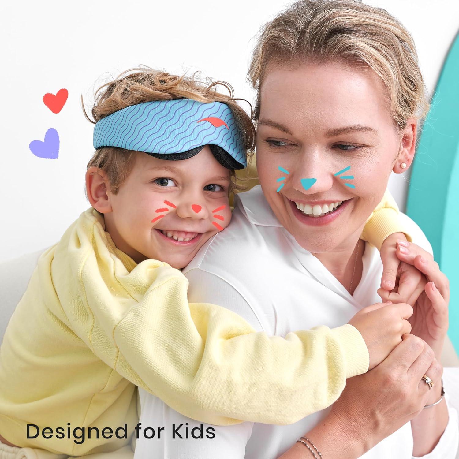 Manta Kids - Máscara de Sueño Ajustable para Niños Azul