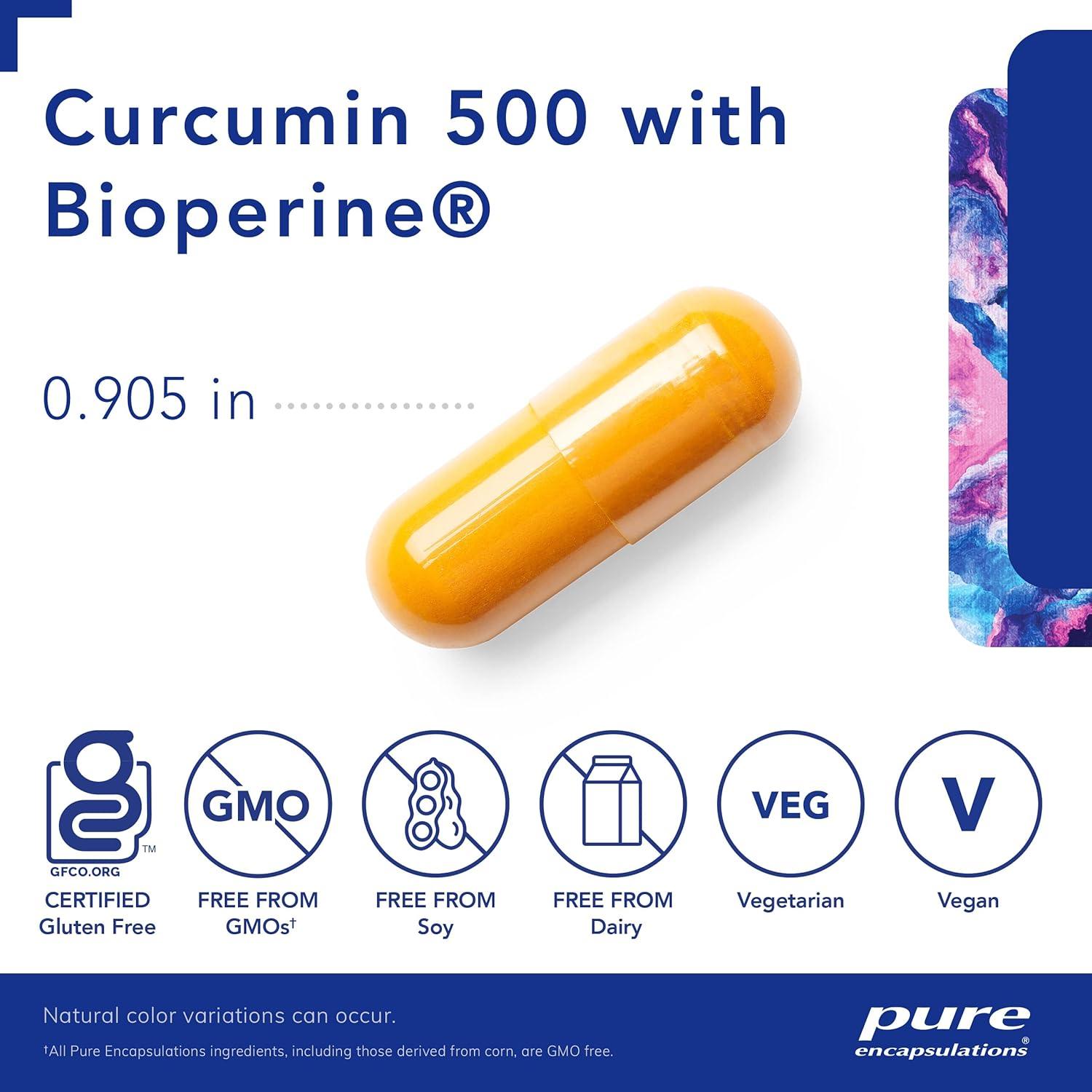 Suplemento de Curcumina 500 Pure Encapsulations - 60 Cápsulas