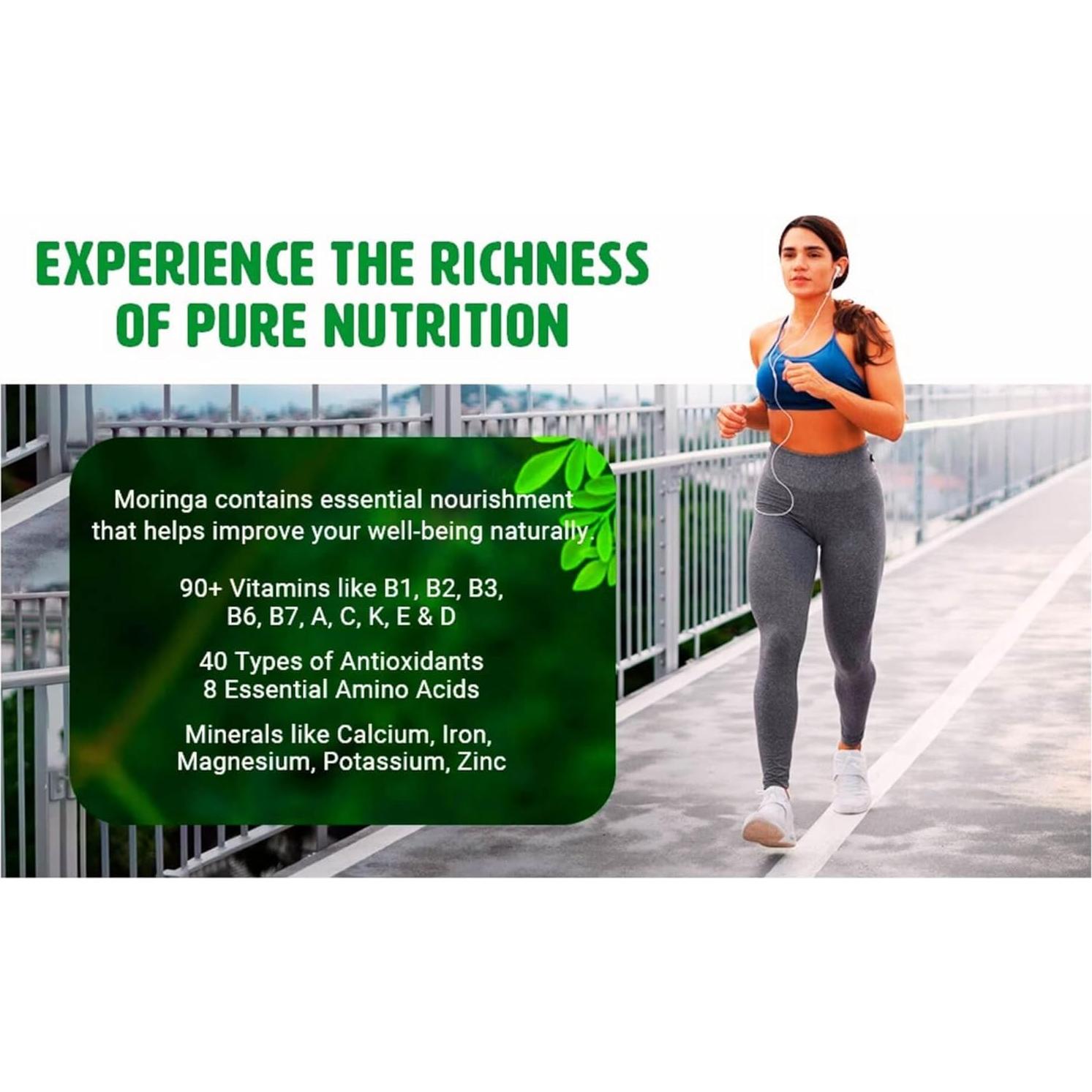 Tabletas de Moringa con Cúrcuma y Jengibre Genius Nature 300 Unidades