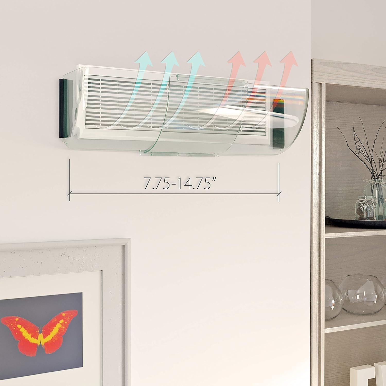 Deflector Magnético Ajustable de Calor y Aire Intuición del Hogar