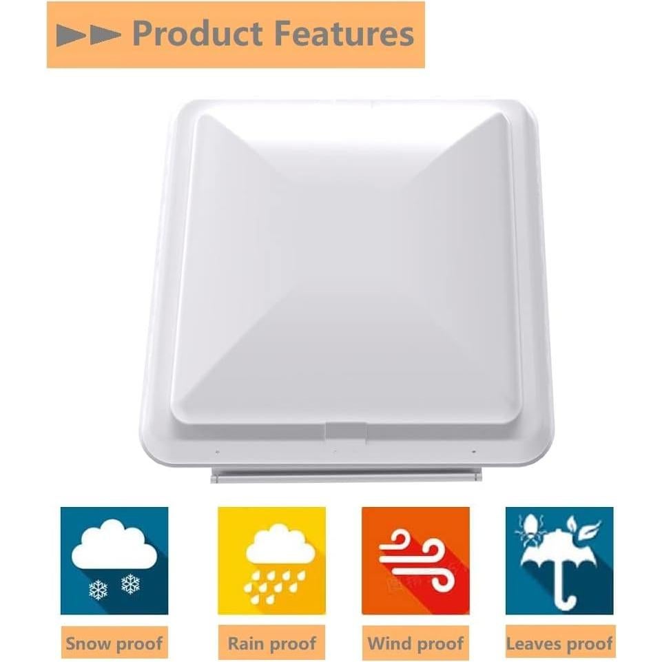 Cubierta de Ventilación de Techo RV LQKUMJG 14" Impermeable