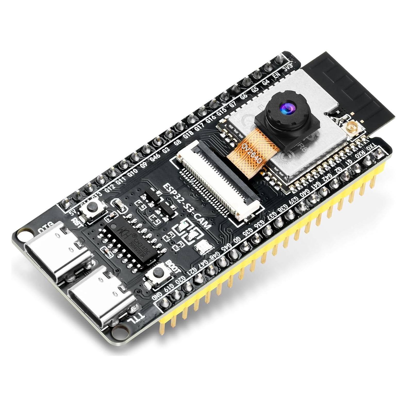 Placa de desarrollo FORIOT ESP32-S3-CAM con cámara 2MP