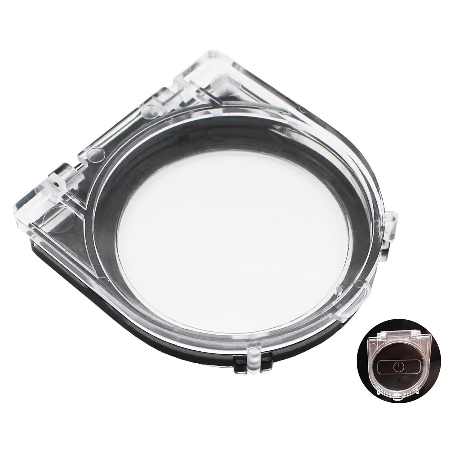 Cubierta Protectora de Botón de Poder AXTHCHO 52mm Transparente