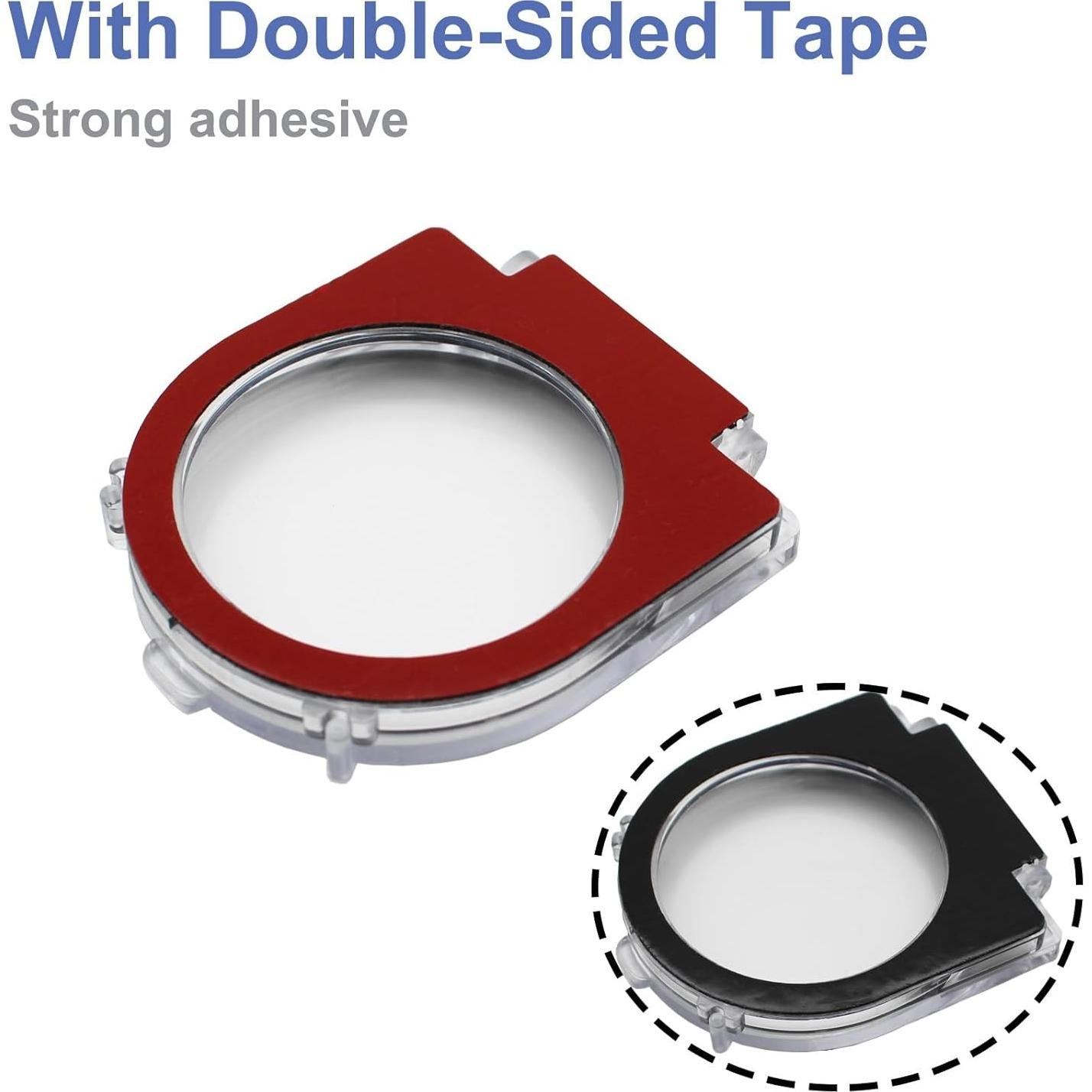 Cubierta Protectora de Botón de Poder AXTHCHO 52mm Transparente