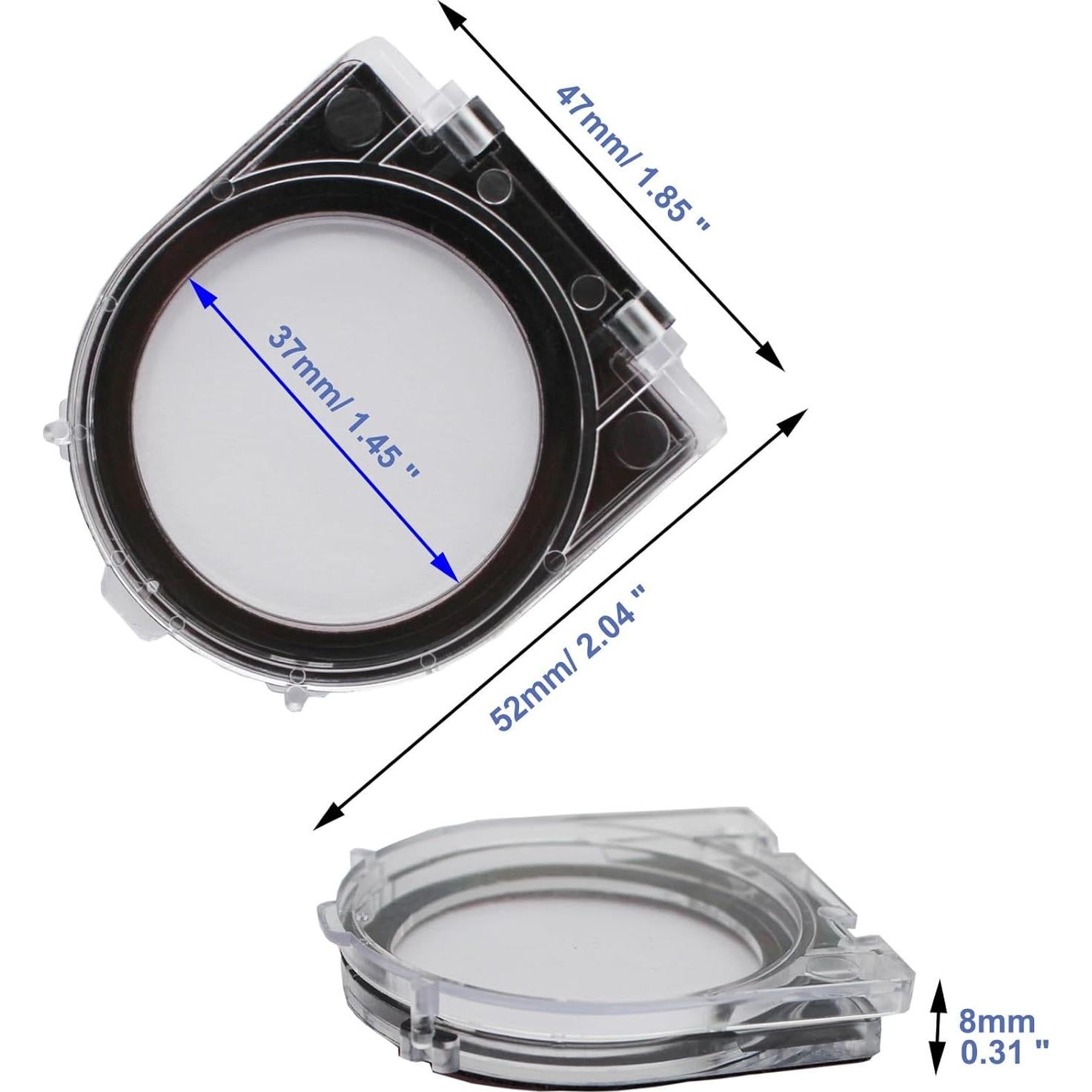 Cubierta Protectora de Botón de Poder AXTHCHO 52mm Transparente