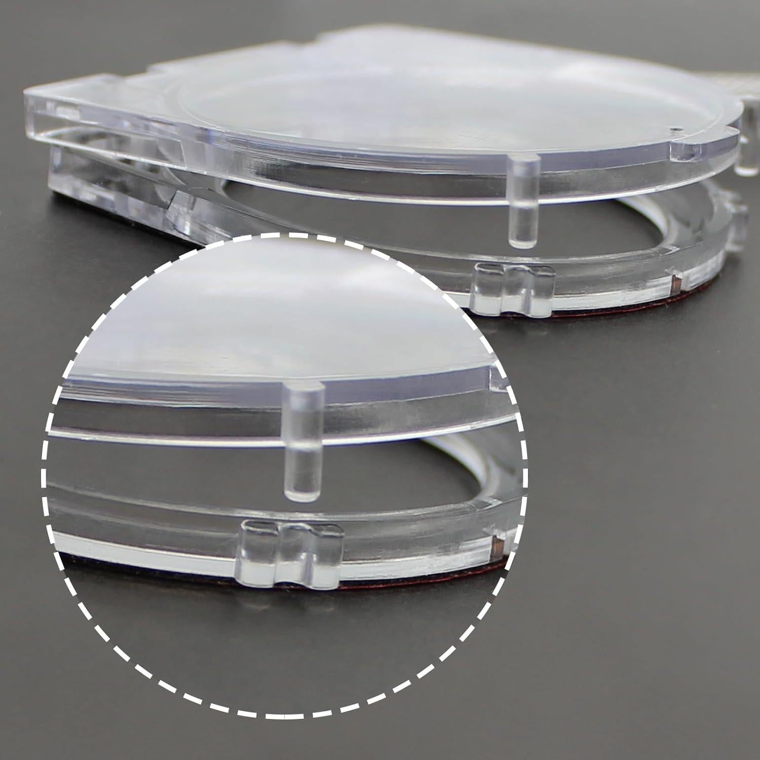 Cubierta Protectora de Botón de Poder AXTHCHO 52mm Transparente