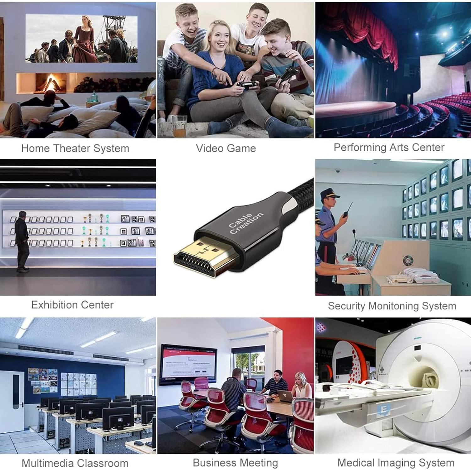 Cable HDMI 8K CableCreation 0.91M Ultra Alta Velocidad 48Gbps