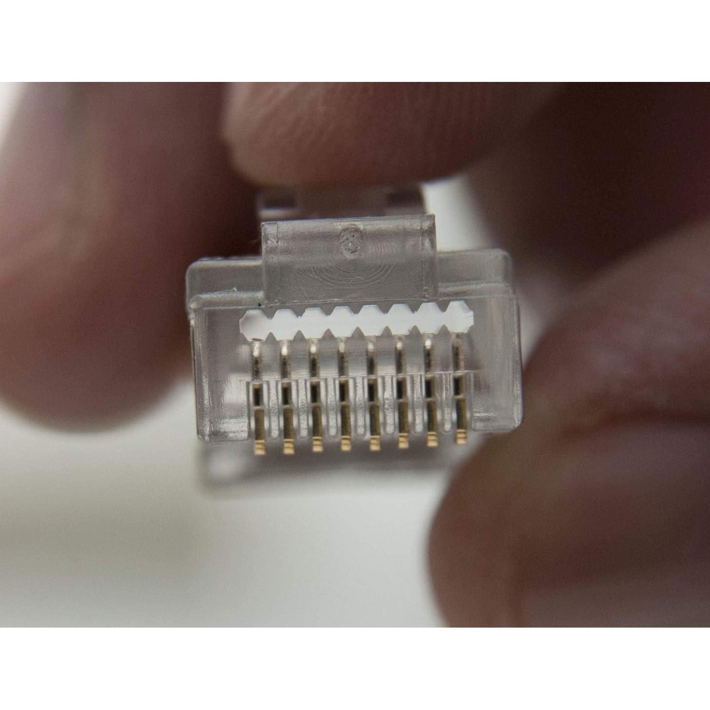 Conectores RJ45 Cat6 Blindados Passthrough 60 Unidades Sabra