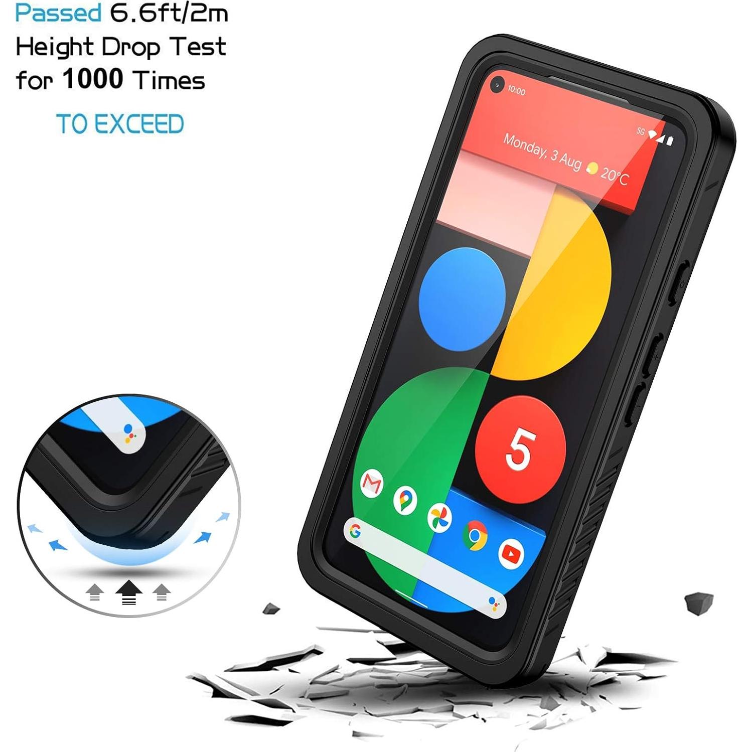 Funda Lanhiem para Google Pixel 5, IP68, Protección Completa