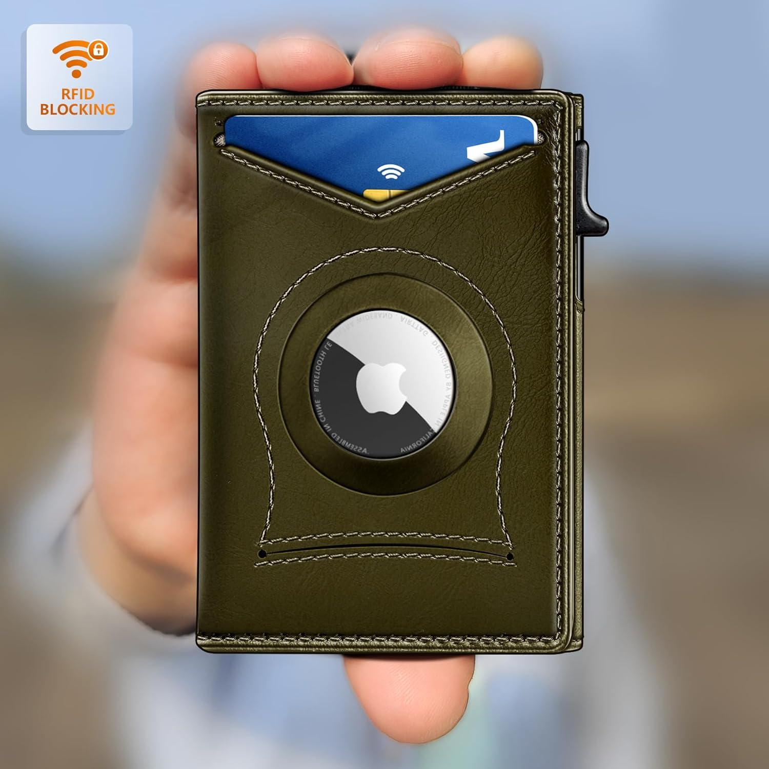 Billetera delgada Bulliant con clip y 9 ranuras para tarjetas