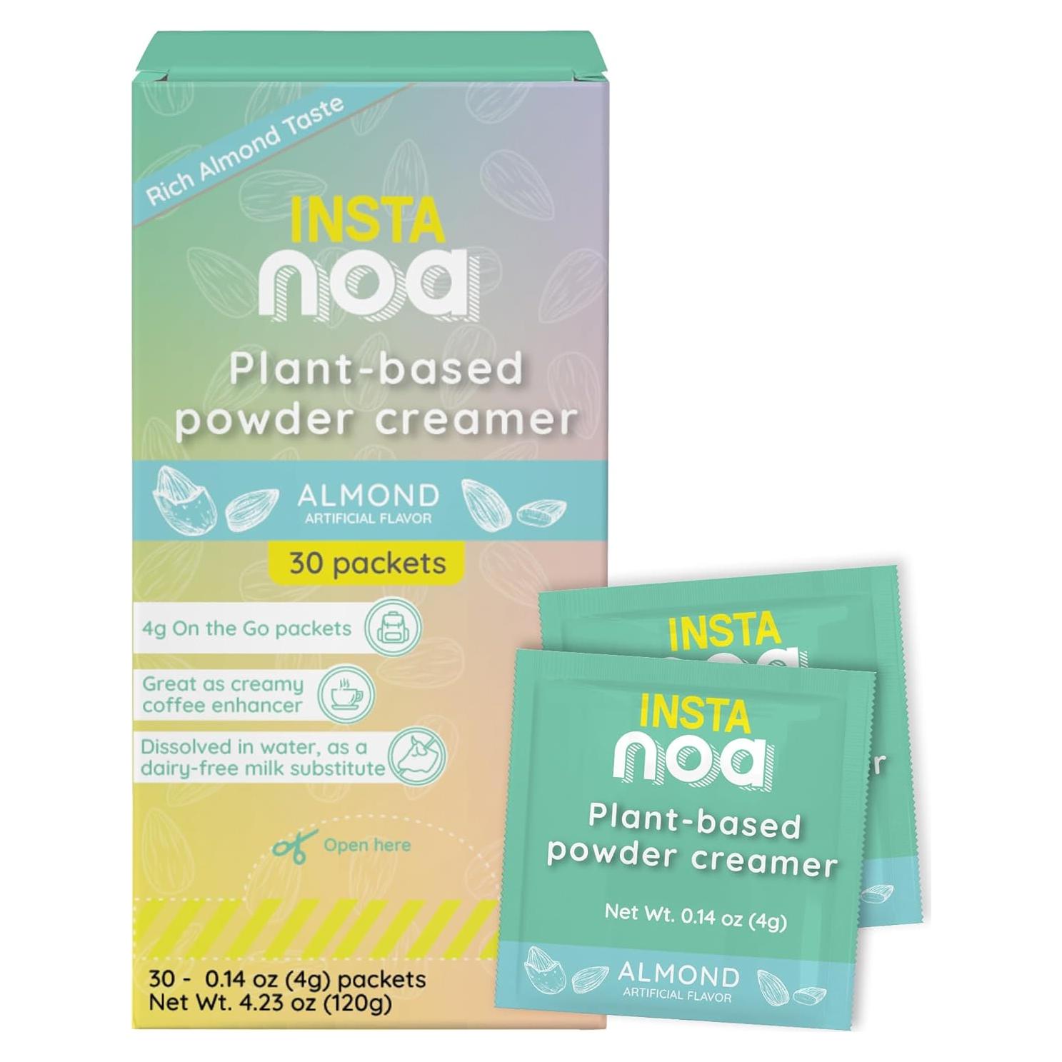 Crema en Polvo Vegana NOA Sabor Coco y Almendra 30 Sobres