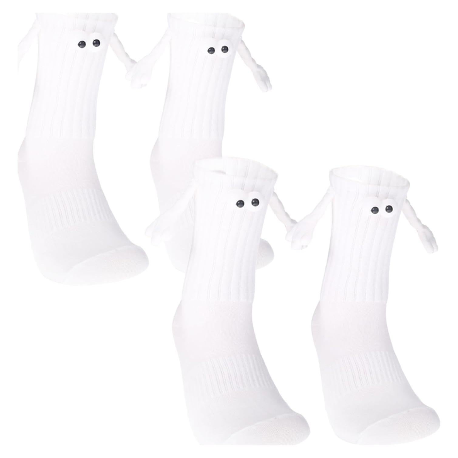 Calcetines 3D Manos Unidas Magnéticos Regalo Divertido