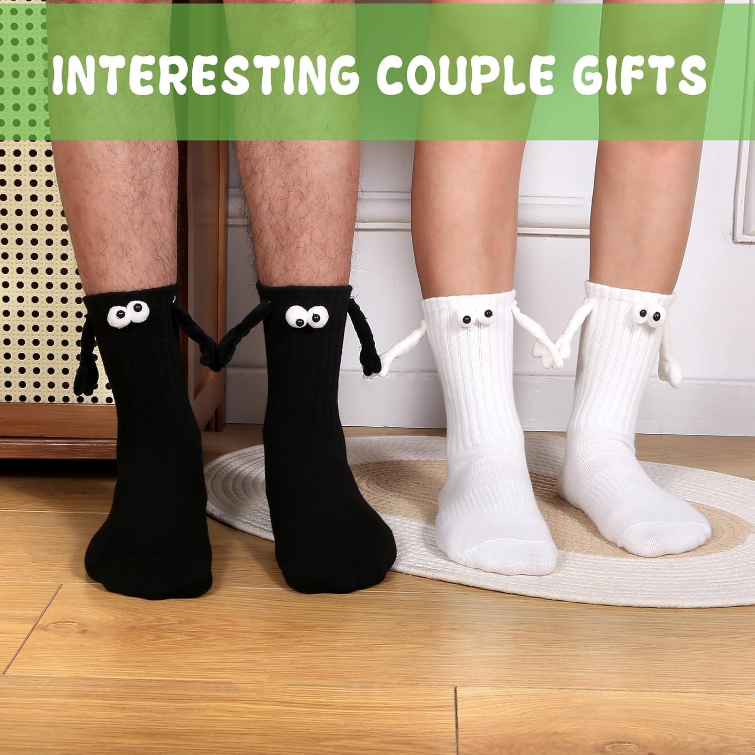 Calcetines 3D Manos Unidas Magnéticos Regalo Divertido