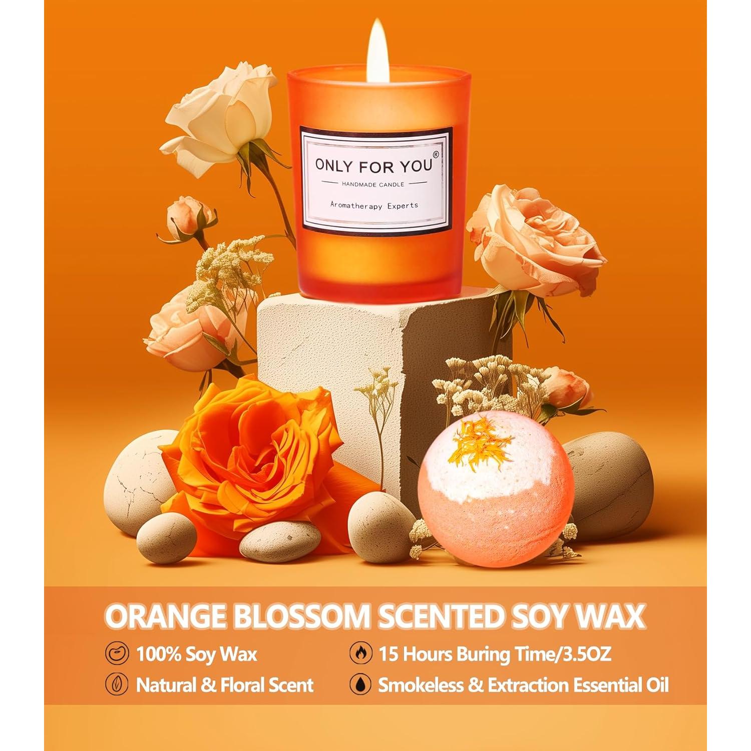 Set de Regalo de Cuidado Personal EOMEOH - Flor de Naranja 7 Piezas