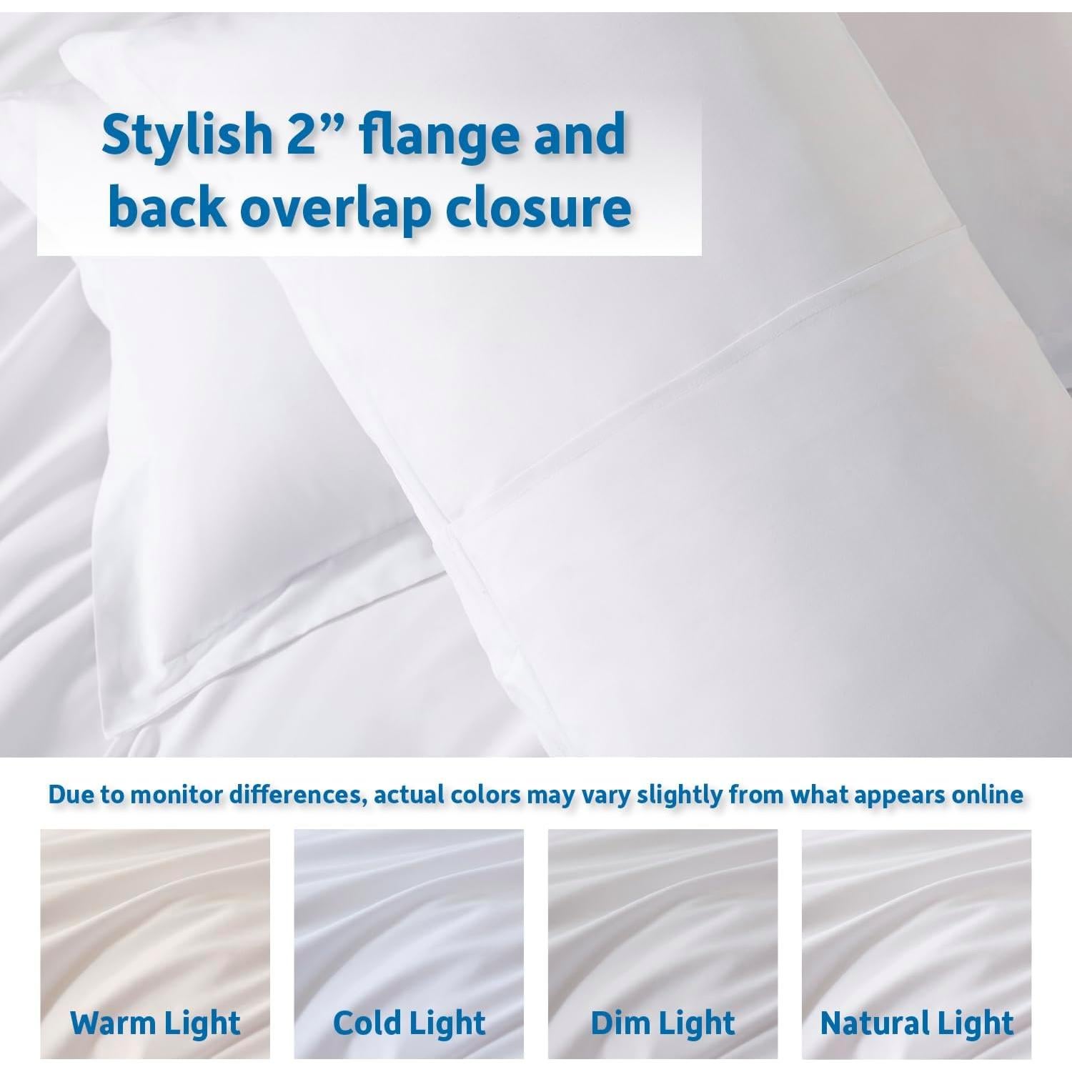 Juego de Funda de Edredón Twin Nestl Microfibra Blanca 2 Piezas