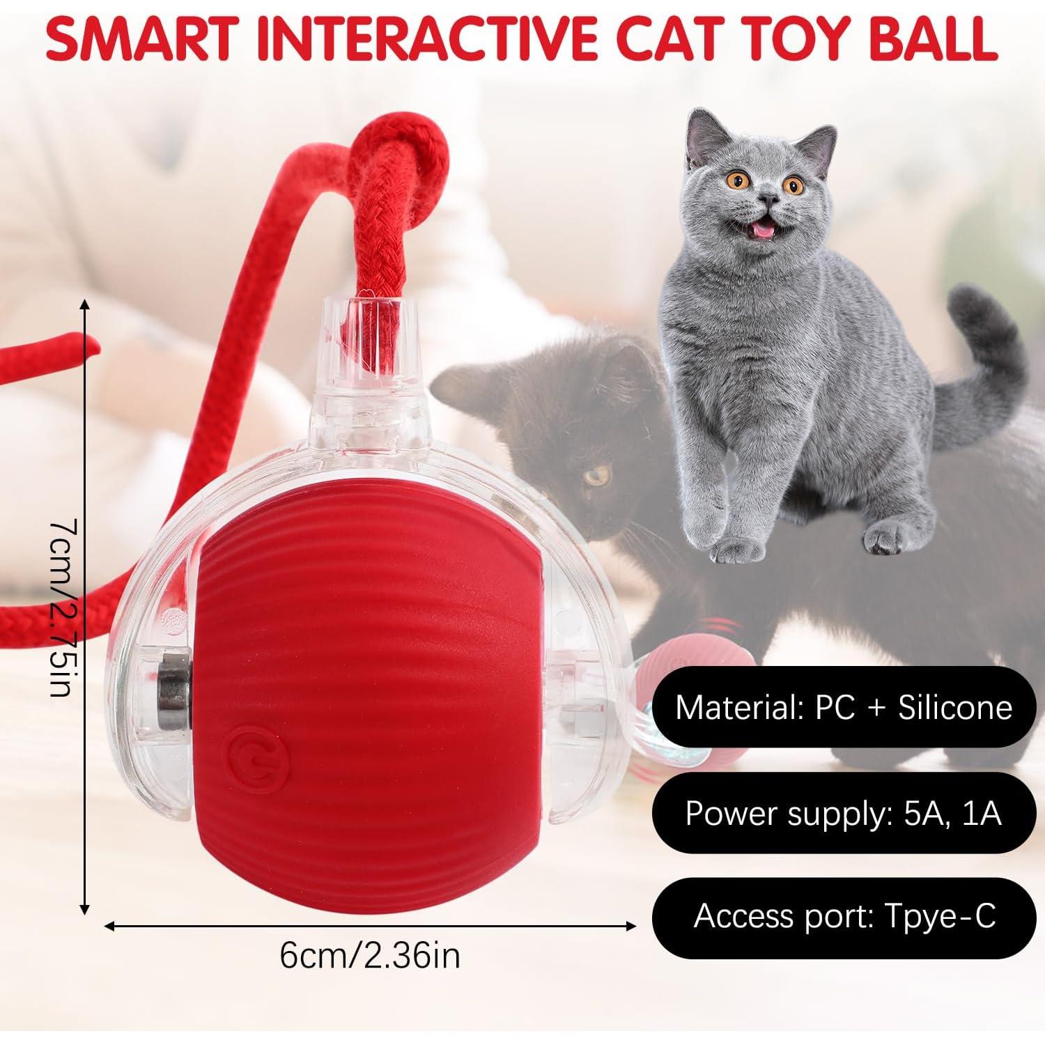 Bola Rodante Interactiva para Gatos y Perros Wesazo GDQ01