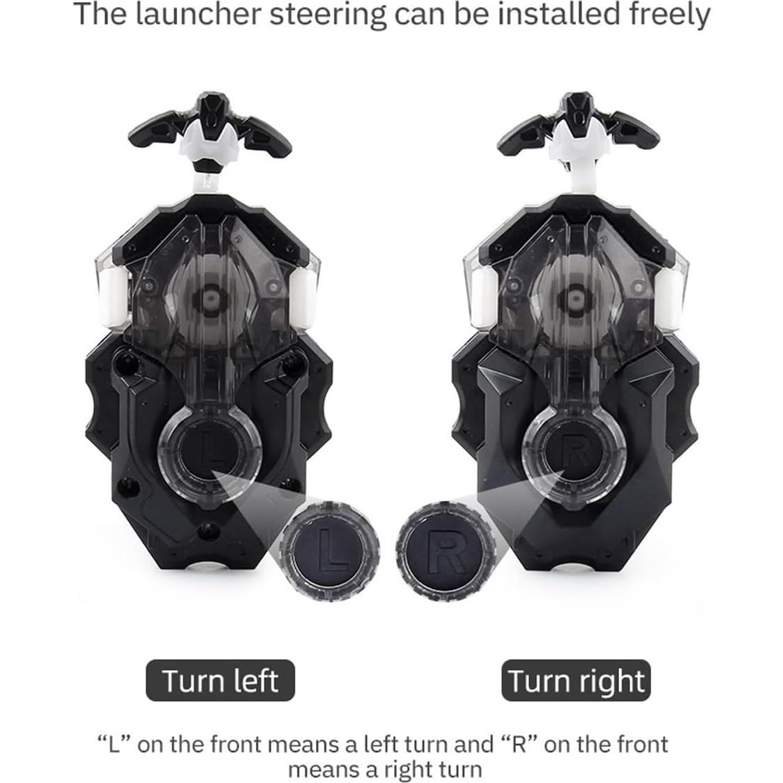 Lanzador y Agarre Bey Burst B-184 EssTe Negro Izquierda/Derecha