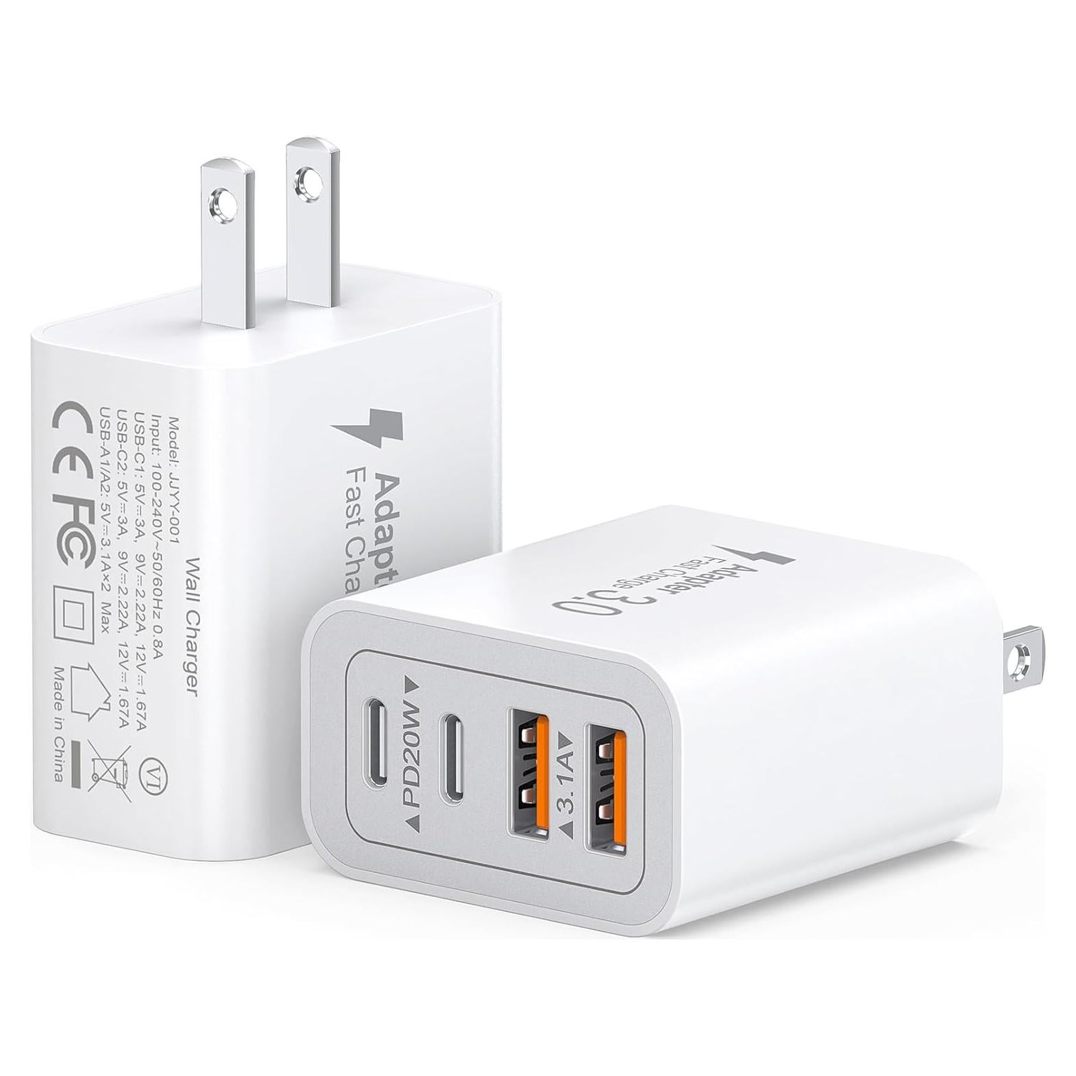 Cargador USB C 40W CSODINCE 2 Puertos Carga Rápida