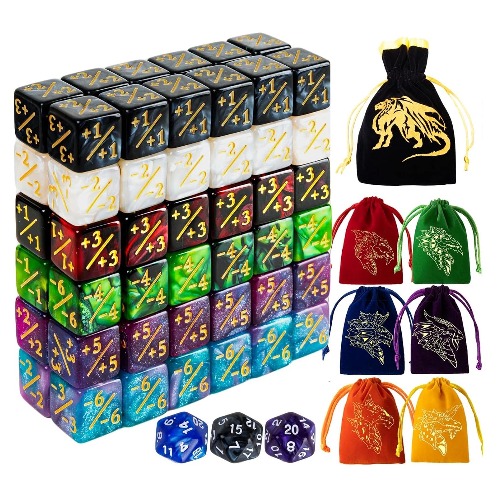 Set de Dados Contadores Magic The Gathering 72 Pcs D6 MTG