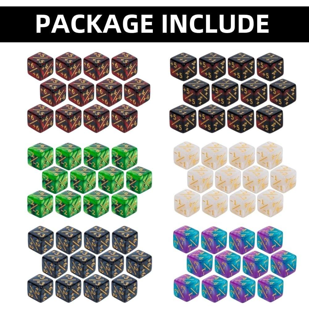 Set de Dados Contadores Magic The Gathering 72 Pcs D6 MTG