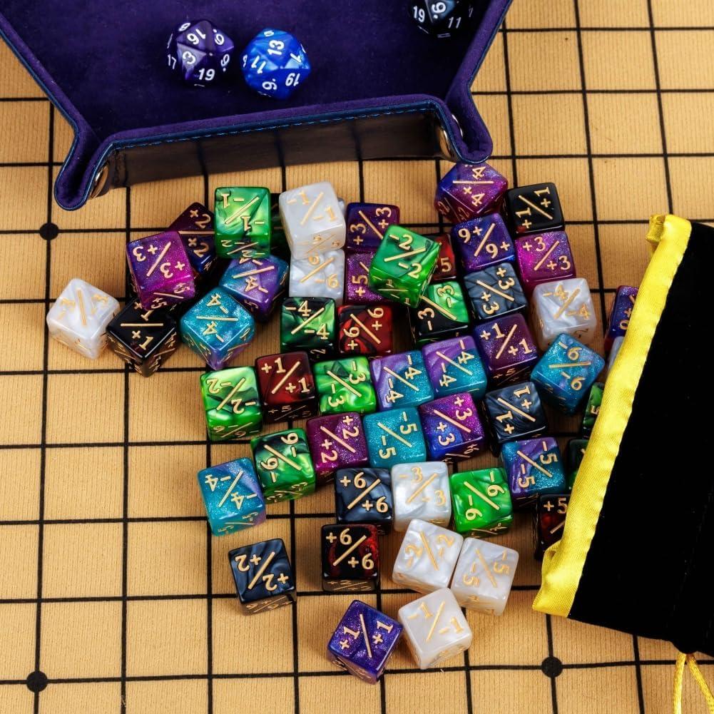 Set de Dados Contadores Magic The Gathering 72 Pcs D6 MTG