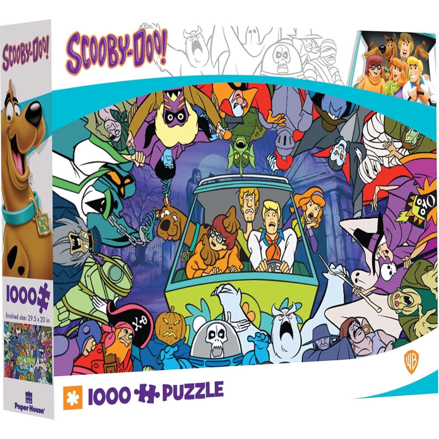 Rompecabezas 1000 piezas Paper House Scooby Doo Monster Mash Up