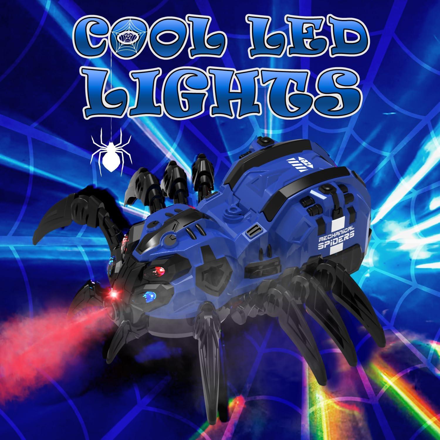 Juguete Robot Araña RC GAIETYDIY Azul con Luces y Música