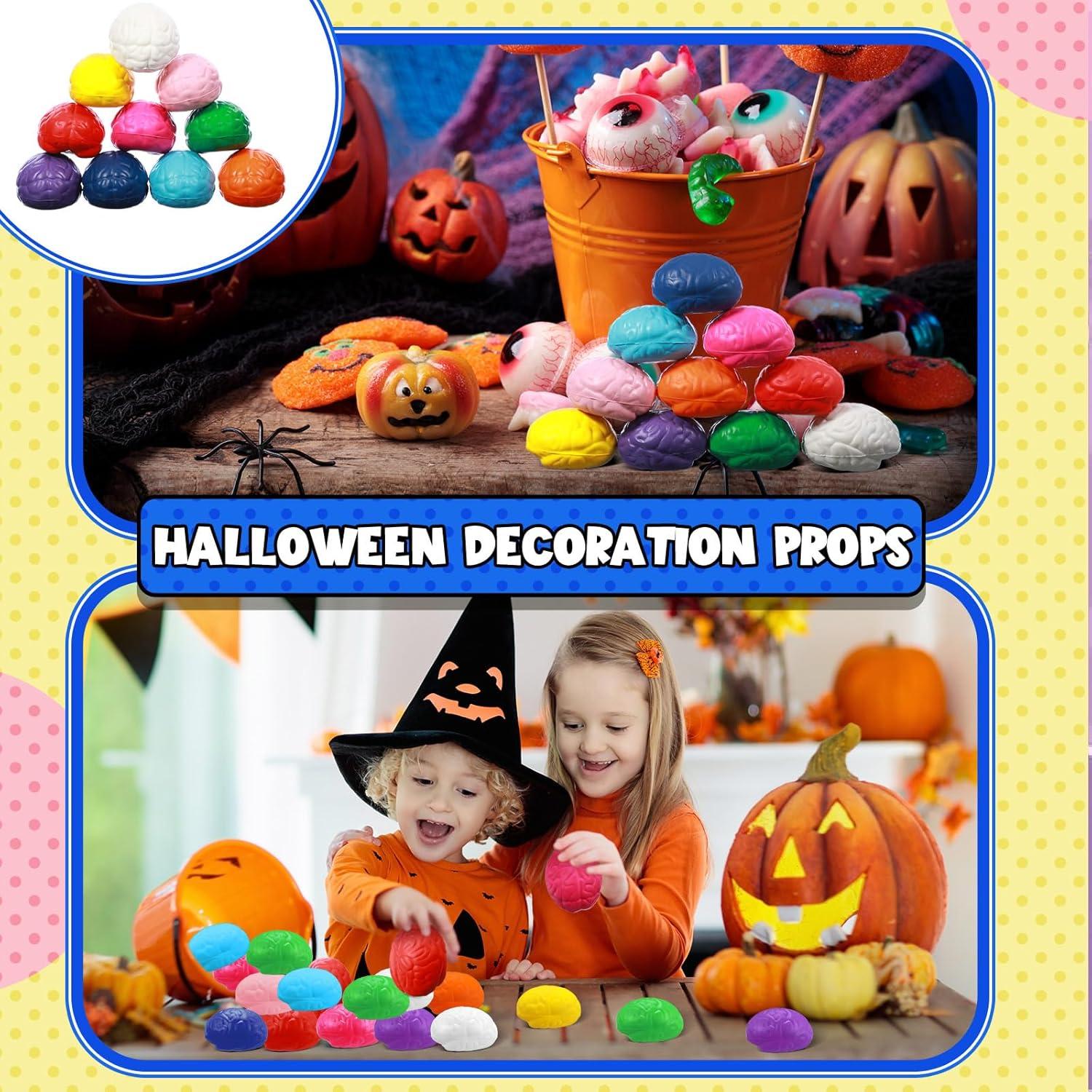 40 Pelotas Antiestrés Cerebrales Kasyat 7.1 cm Coloridas