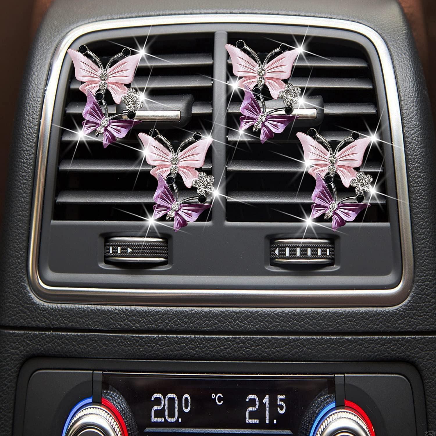 Ambientadores para Automóvil Maitech Clips Mariposa 4 Pcs Rosa