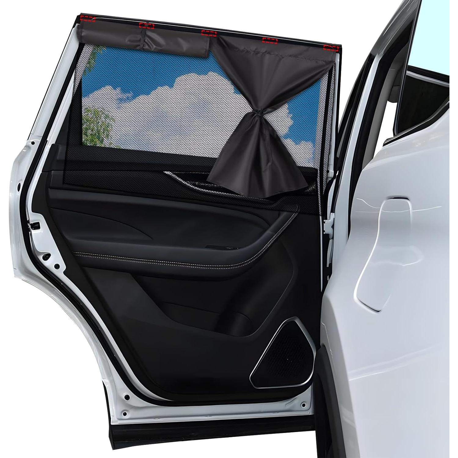 Cortinas para Ventanas de Coche ZATOOTO 2-Pack Sombra Solar 3-en-1