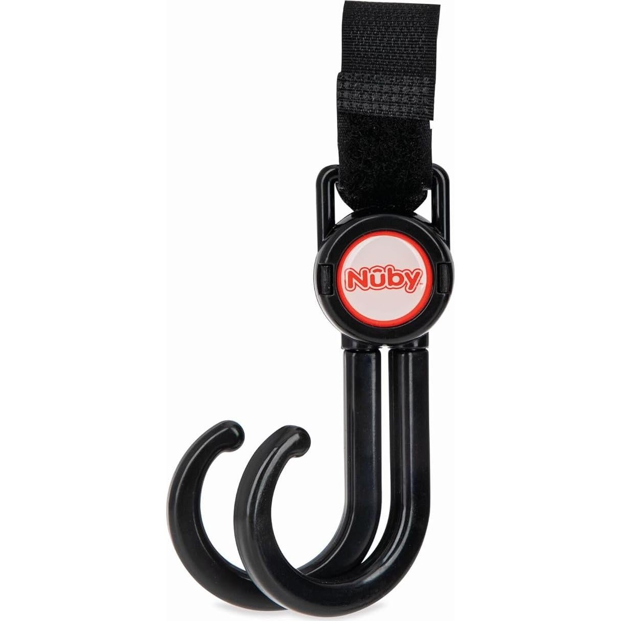 Ganchos Ajustables Nuby 2 en 1 para Cochecito y Auto - 8 Piezas