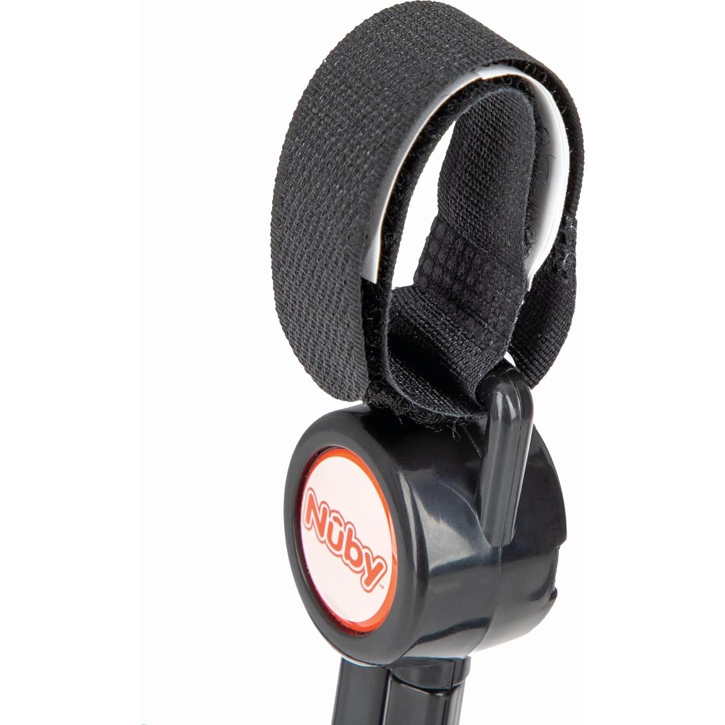 Ganchos Ajustables Nuby 2 en 1 para Cochecito y Auto - 8 Piezas