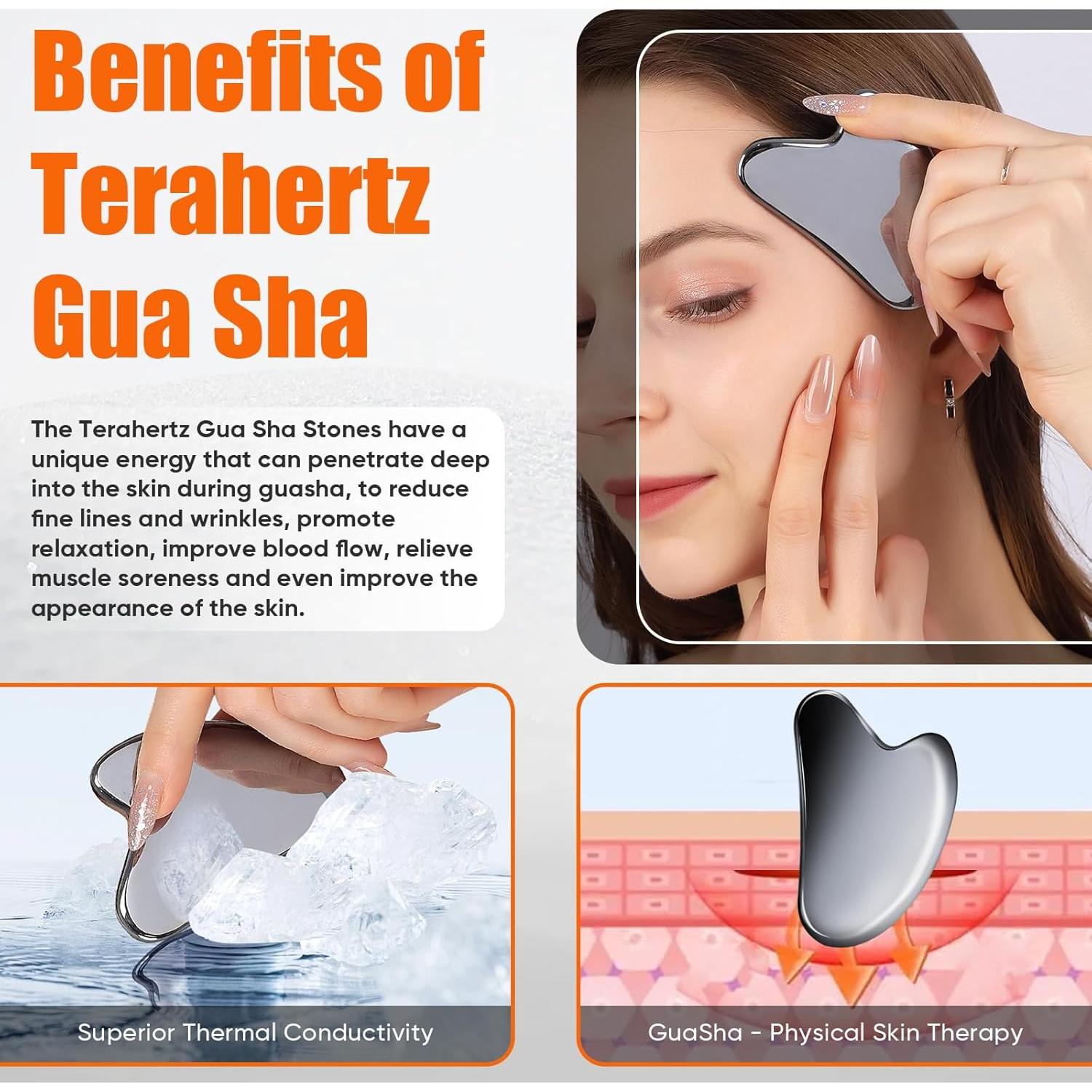 Gua Sha Facial de Terahercios InfiniteRelax - Masaje Frío y Calor