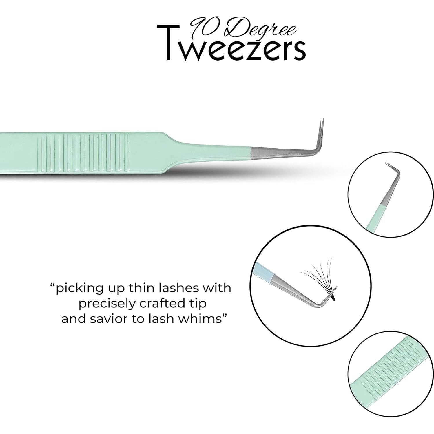 Pinzas para Pestañas SIVOTE - Set de 3 en Colores Pastel