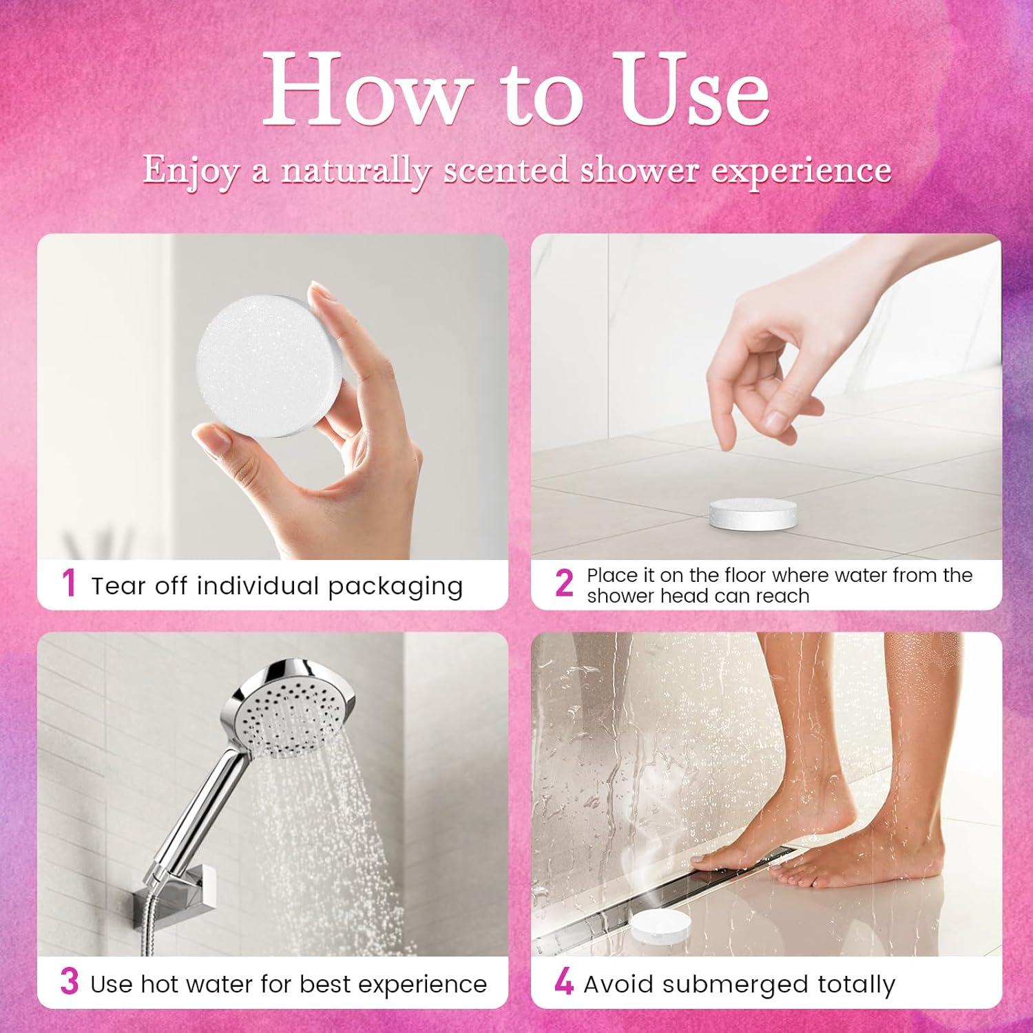 Set de 40 Bombas de Ducha Aromaterapia YIHAMAN - 10 Aromas