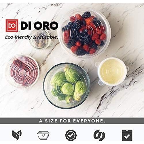 Tapas de Silicona di Oro 6 Pack - Cubiertas Reutilizables