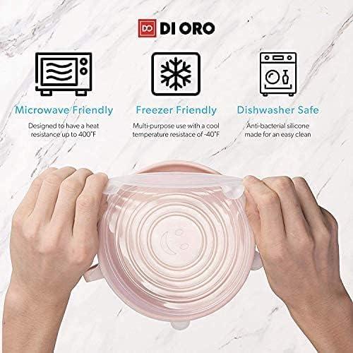 Tapas de Silicona di Oro 6 Pack - Cubiertas Reutilizables