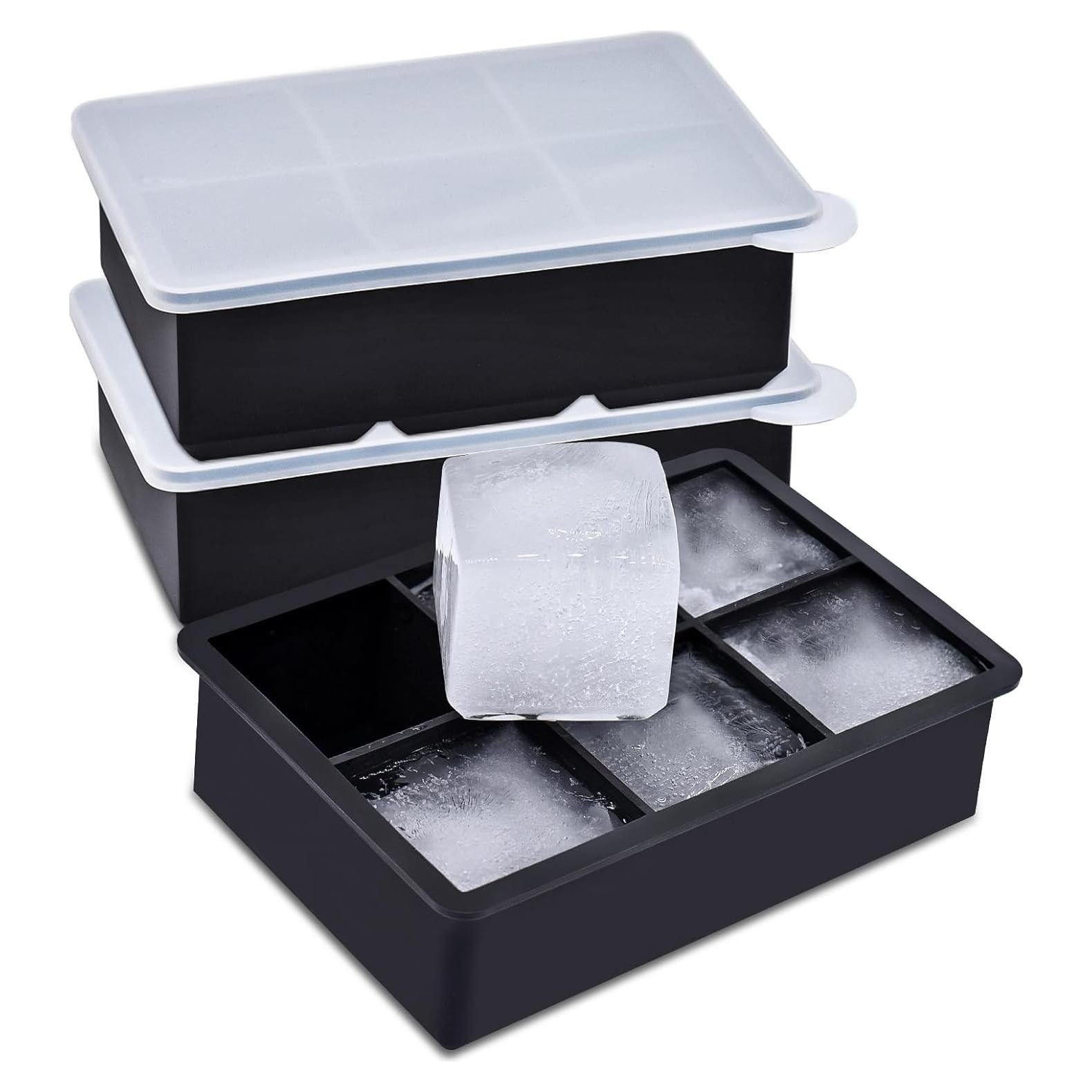 Bandeja de Hielo EOKPHULL 3 Moldes Silicona 6 Cubos Grandes
