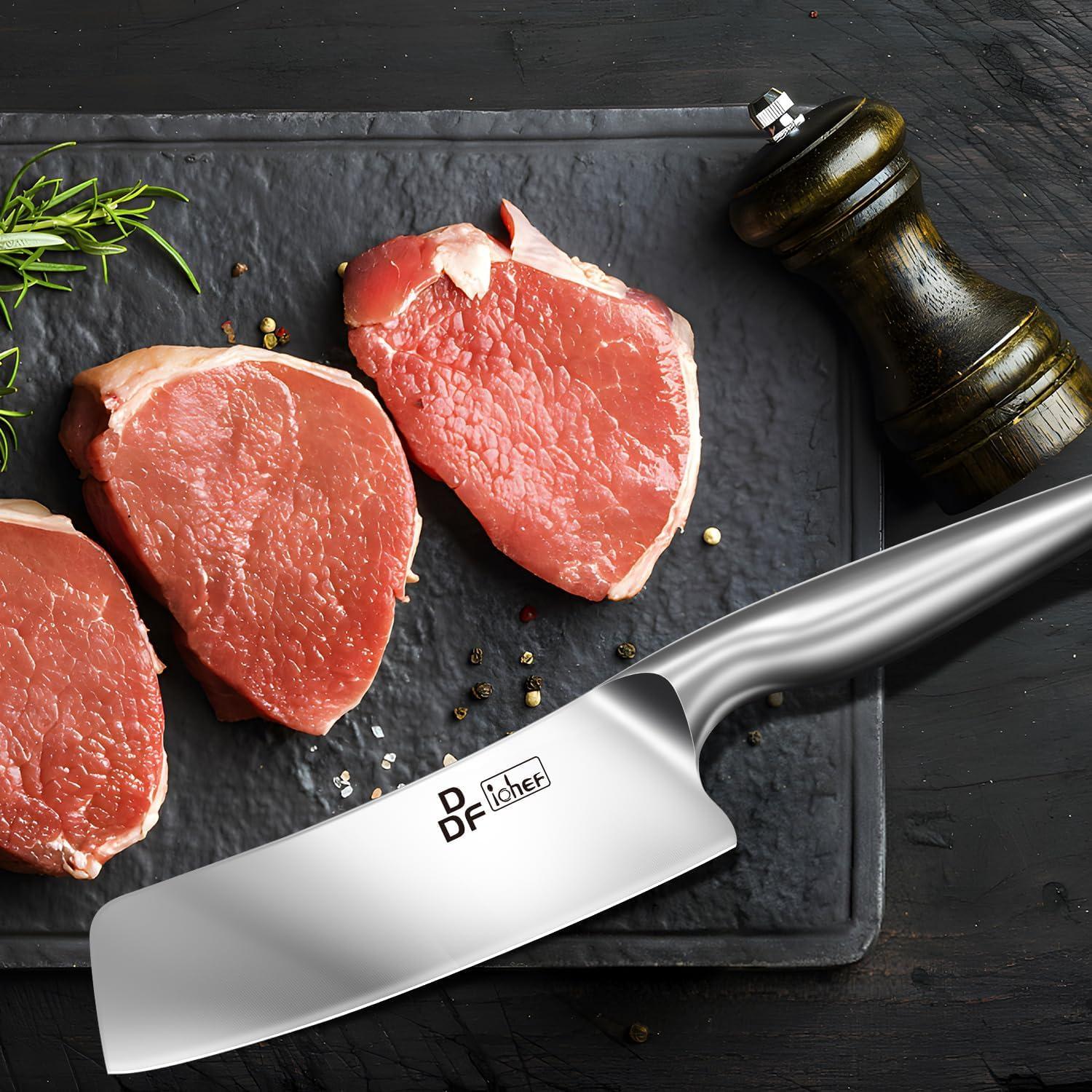 Cuchillo Nakiri DDF iohEF 18cm Acero Inoxidable Profesional