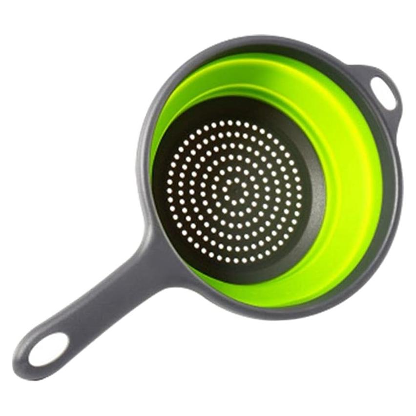 Colador Plegable de Silicona Vctitil 30x20cm Verde