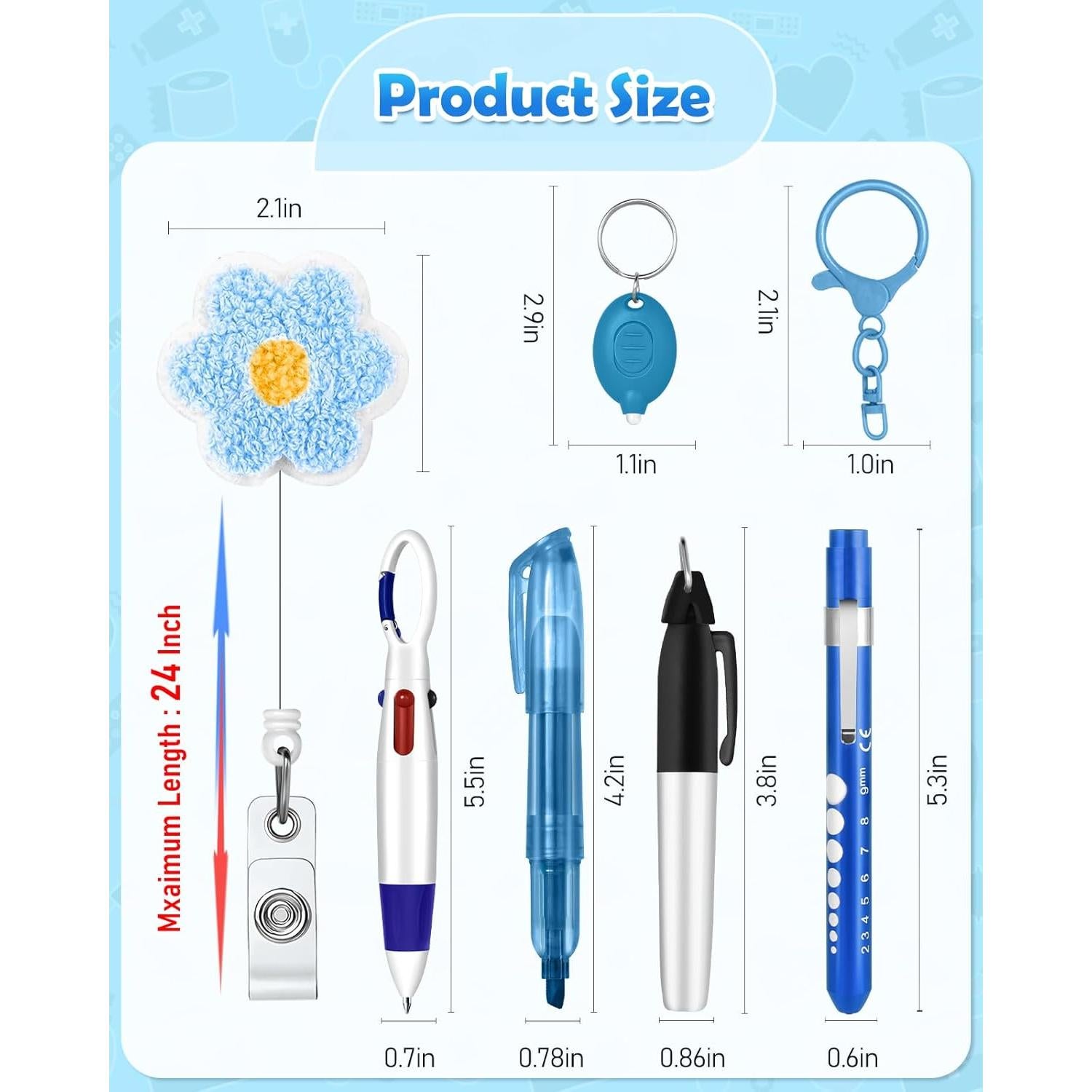 Conjunto de bolígrafos para enfermeras Plifal - 5 piezas