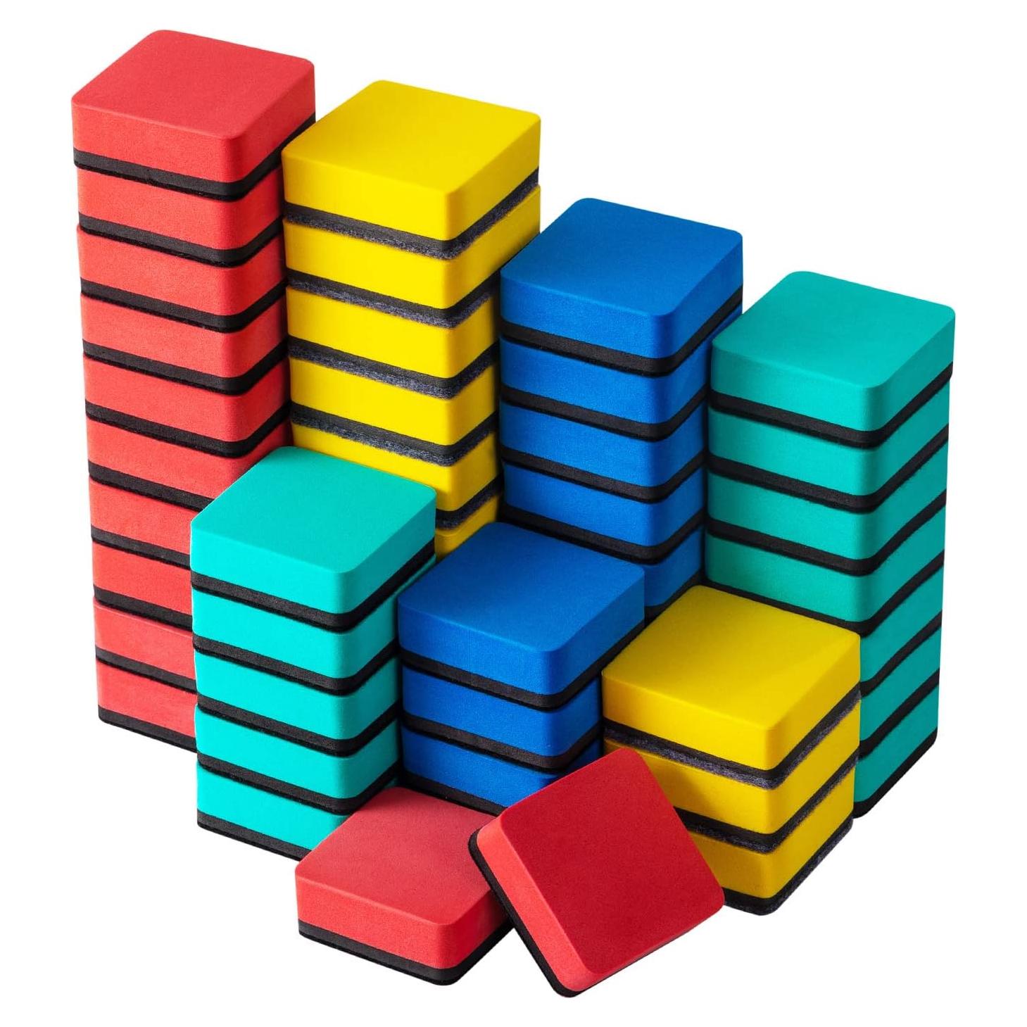 Borradores Magnéticos para Pizarras Blancas Favourde - 48 Piezas 5x5 cm