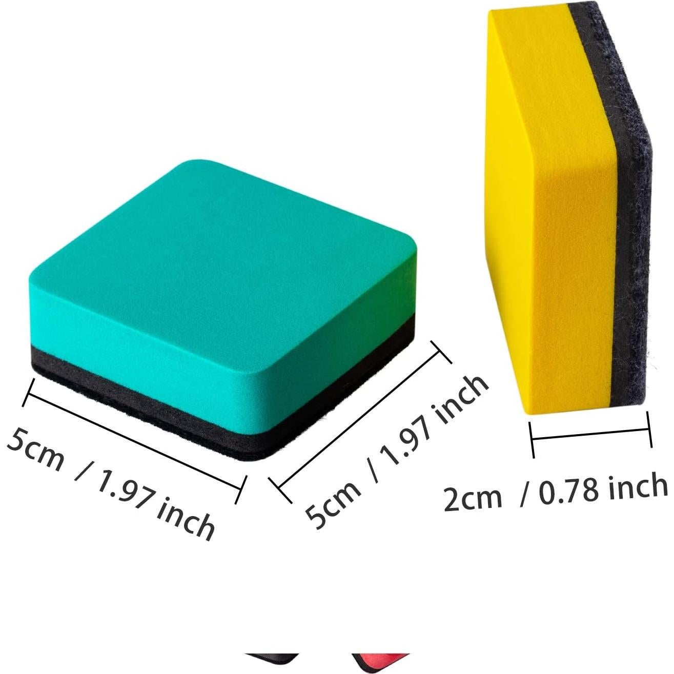 Borradores Magnéticos para Pizarras Blancas Favourde - 48 Piezas 5x5 cm