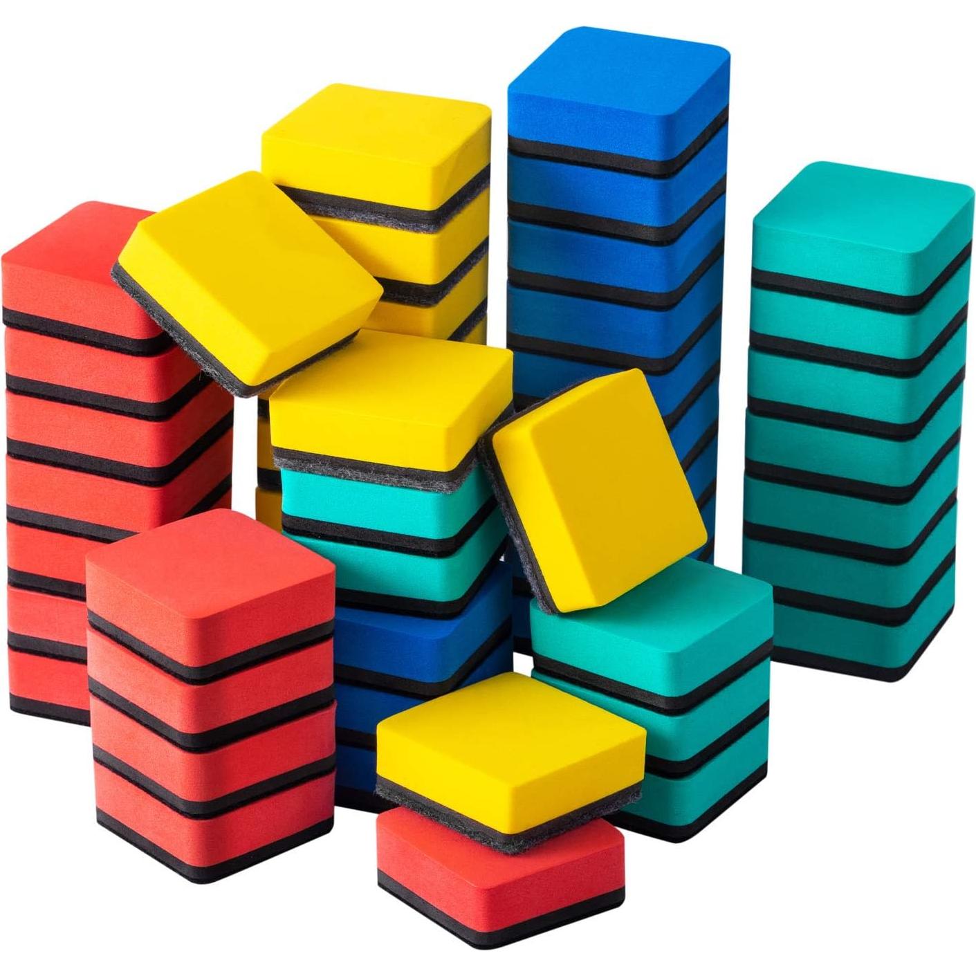 Borradores Magnéticos para Pizarras Blancas Favourde - 48 Piezas 5x5 cm