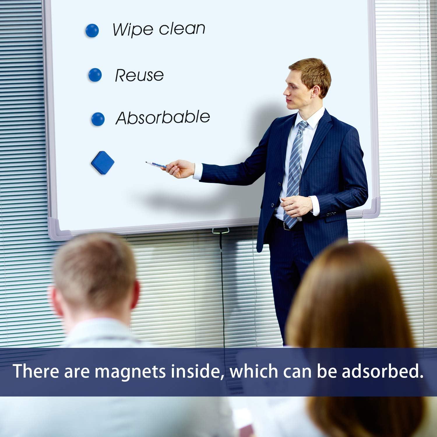 Borradores Magnéticos para Pizarras Blancas Favourde - 48 Piezas 5x5 cm