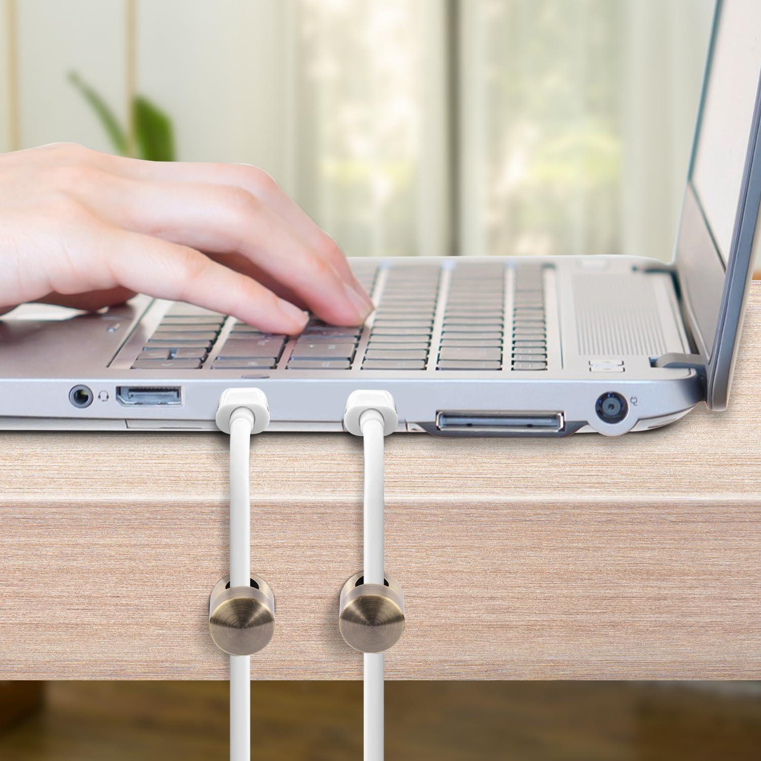 3 Anclajes de Cable Metálicos Adhesivos Gosknor - Bronce