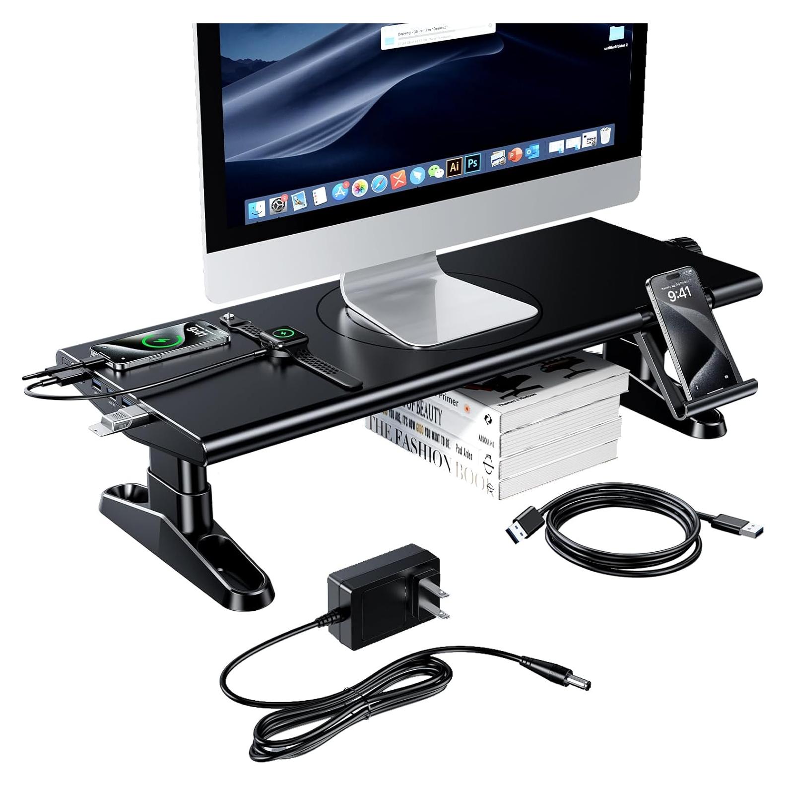 Soporte Elevador para Monitor NIFBANG con Hub USB C Ajustable