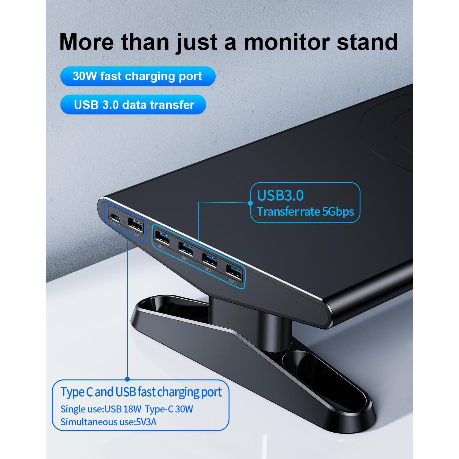 Soporte Elevador para Monitor NIFBANG con Hub USB C Ajustable